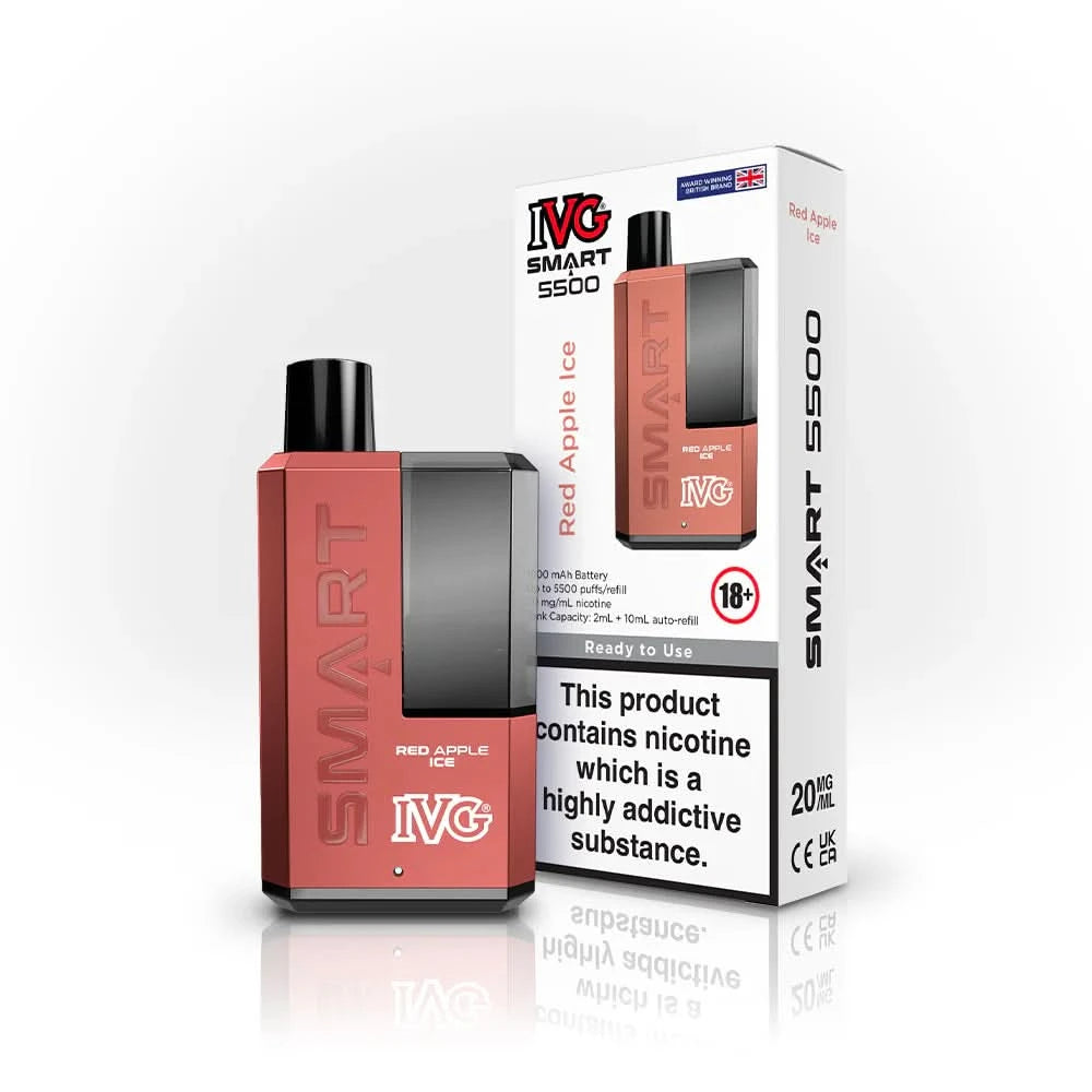 IVG Smart 5500 Red Apple Ice Vape 