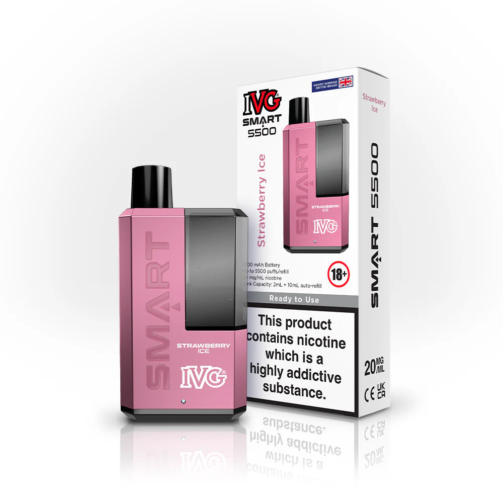 IVG Smart 5500 Strawberry Ice Vape 