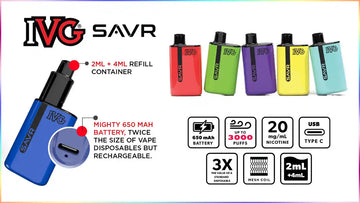 IVG Savr 3000 Prefilled Pod + 4 ml Refill Container UK