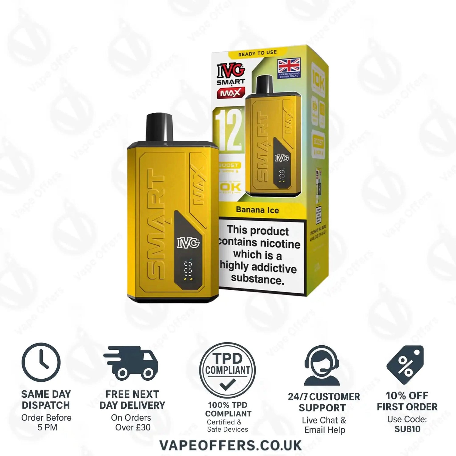IVG Smart Max Prefilled Pod Kit Banana Ice 