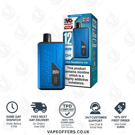 IVG Smart Max Prefilled Pod Kit Blue Raspberry Ice