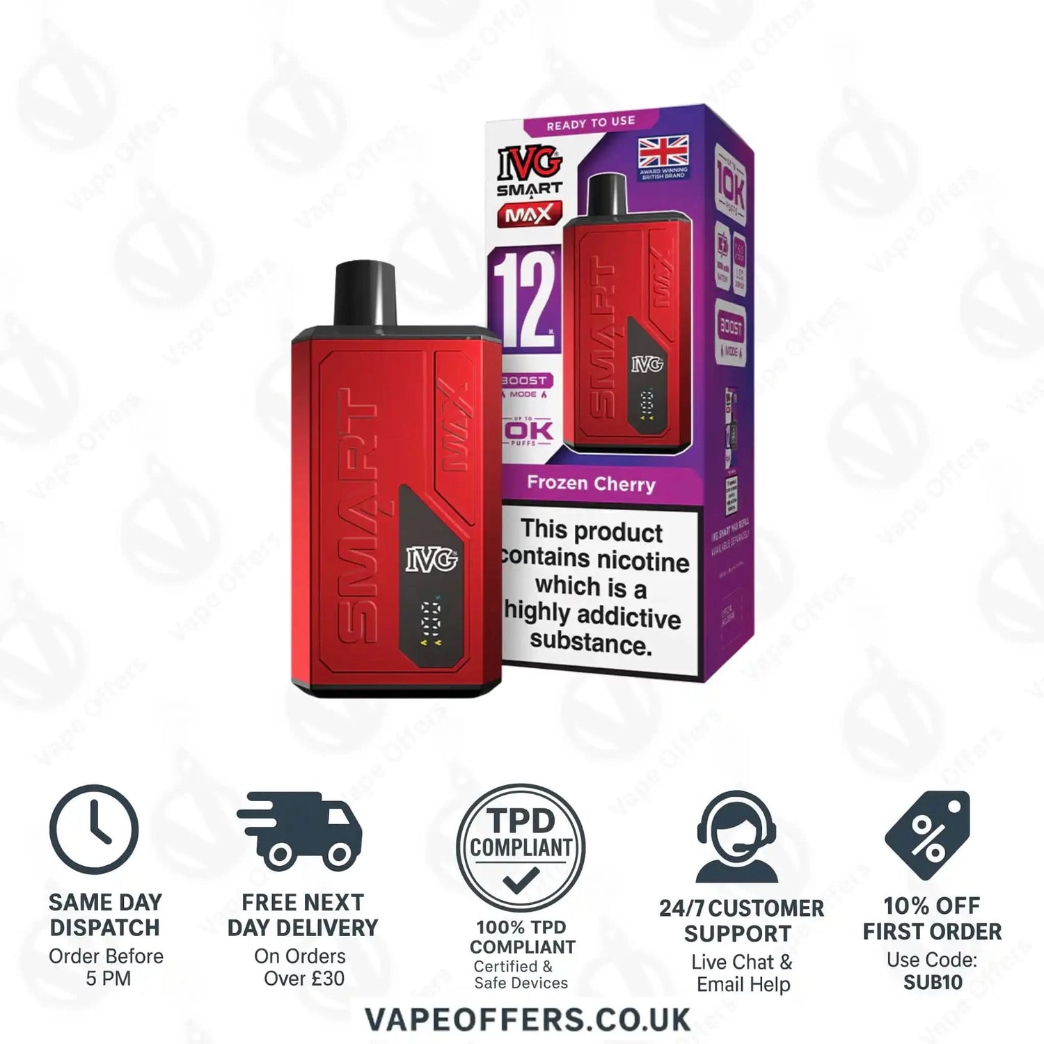IVG Smart Max Prefilled Pod Kit Frozen Cherry 