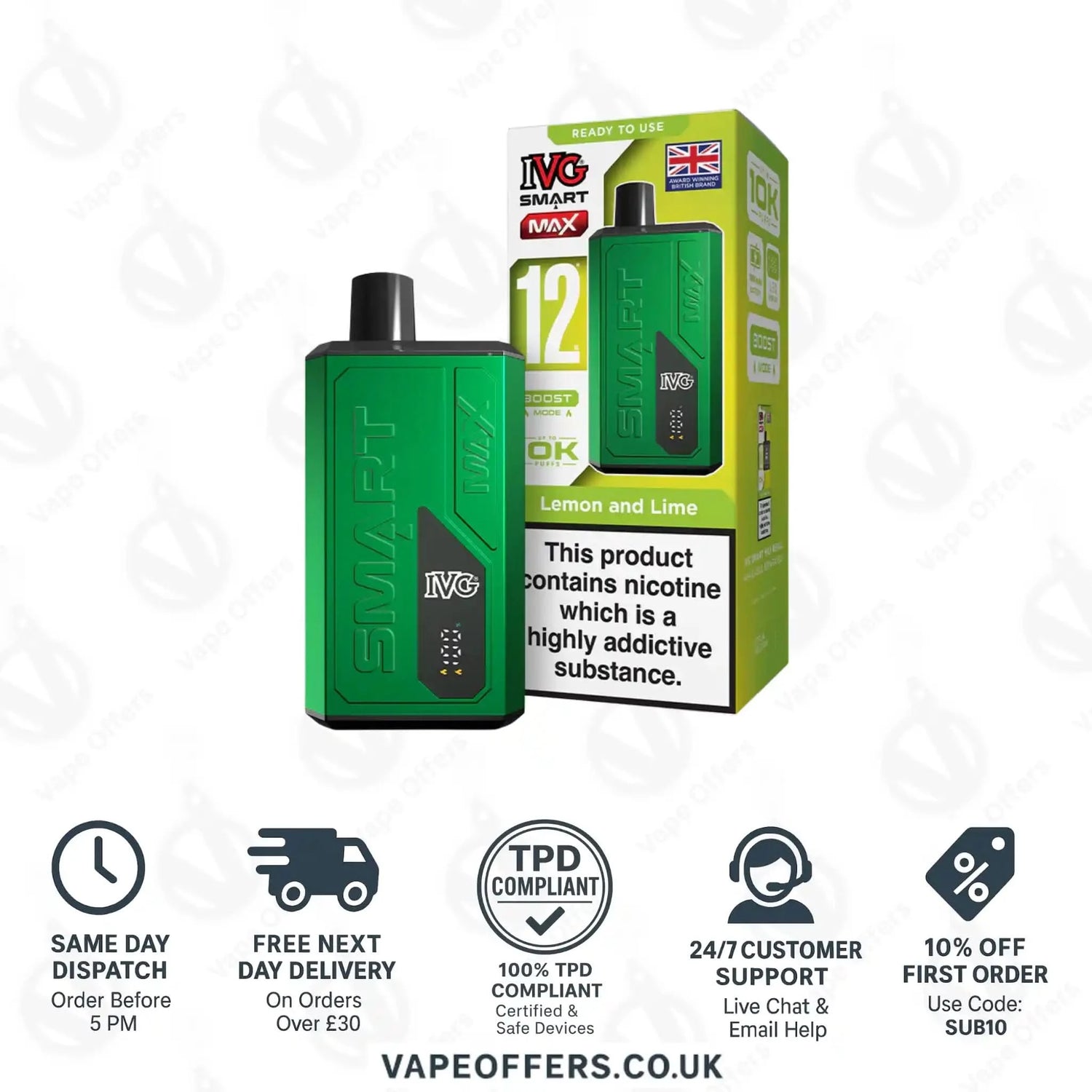 IVG Smart Max Prefilled Pod Kit Lemon Lime 