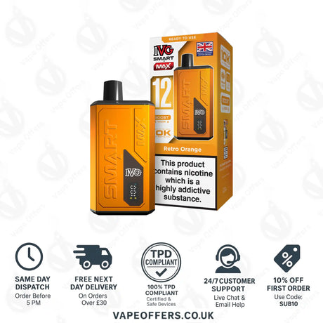 IVG Smart Max Prefilled Pod Kit Retro Orange