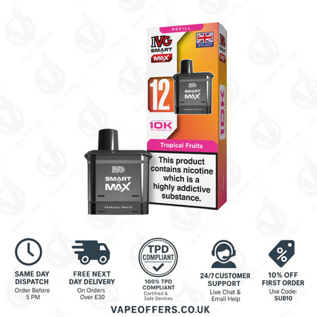 IVG Smart Max Prefilled Pods Tropical Fruits