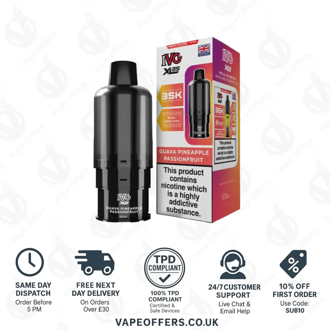 IVG XL 35K Prefilled Pod Guava Pineapple Passion Fruit