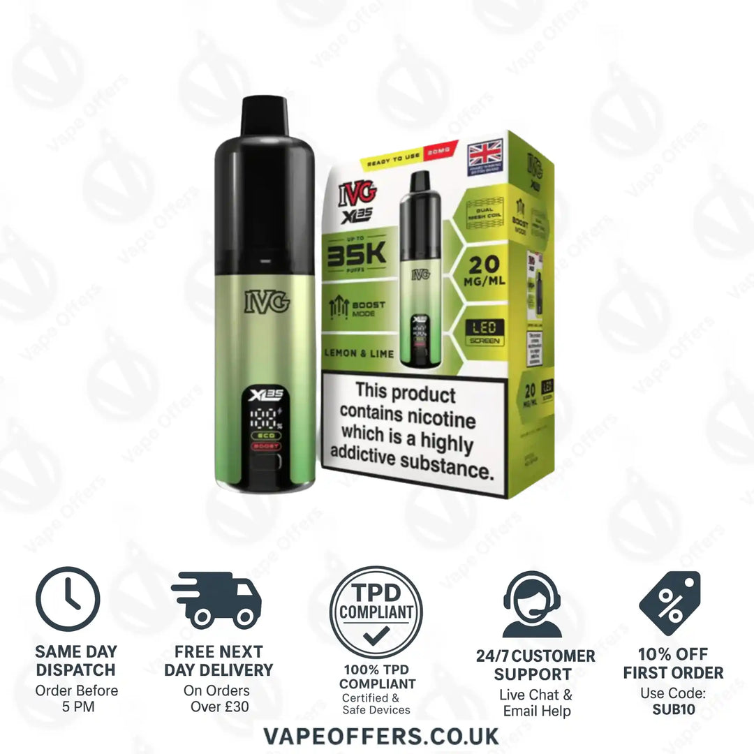 IVG XL 35K Prefilled Pod Kit Lemon Lime