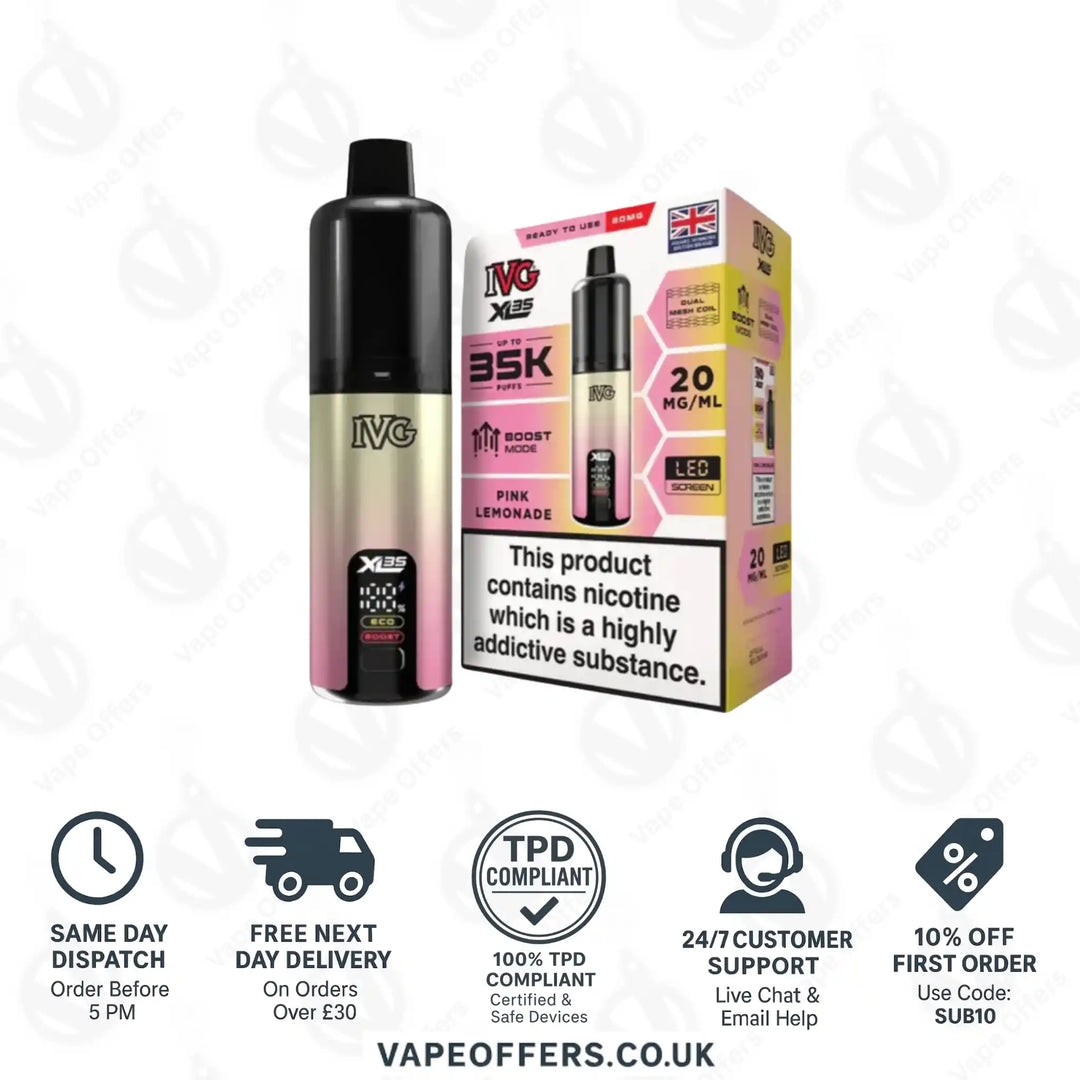 IVG XL 35K Prefilled Pod Kit Pink Lemonade