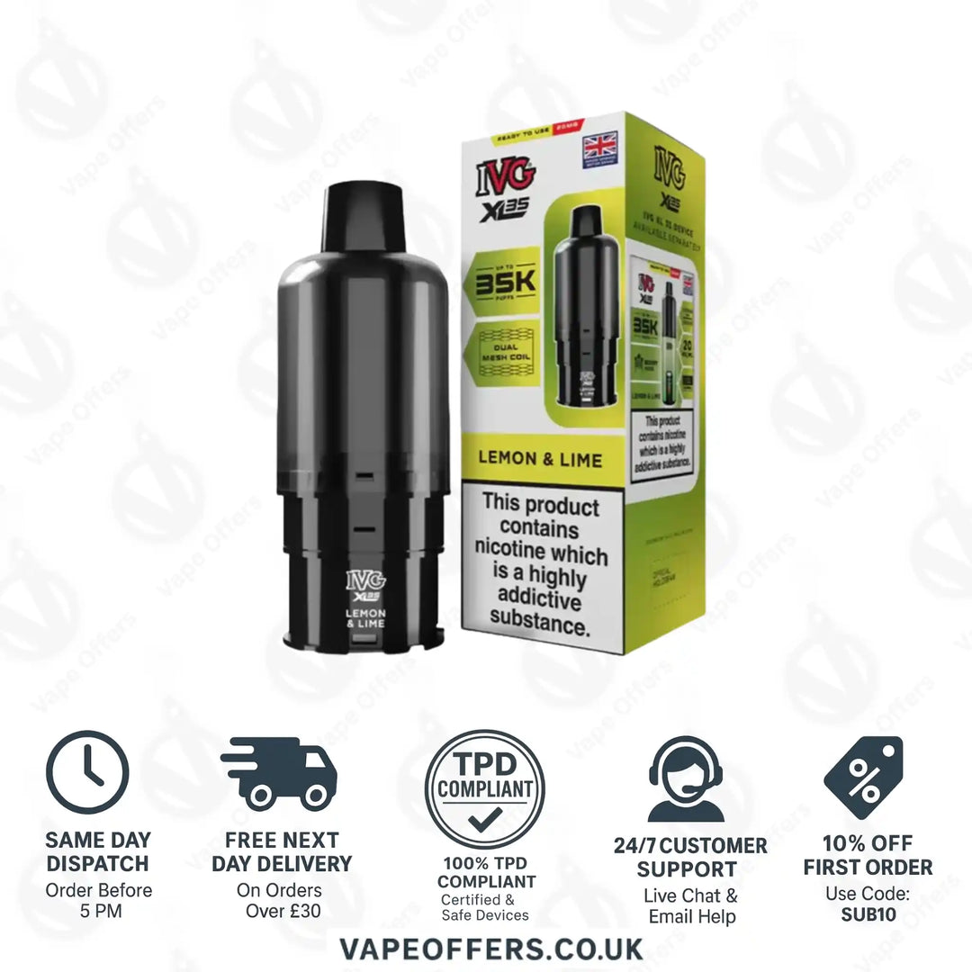 IVG XL 35K Prefilled Pod Lemon Lime