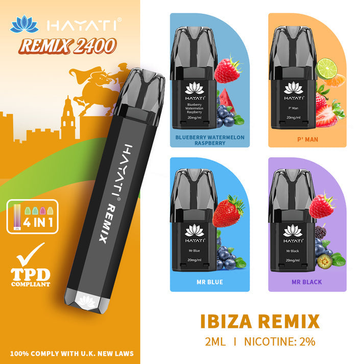 Hayati Remix 2400 Vape Kit - Ibiza Remix