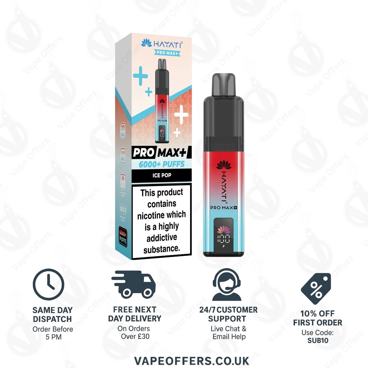 Hayati Pro Max Plus 6000 Pod Kit Ice Pop 