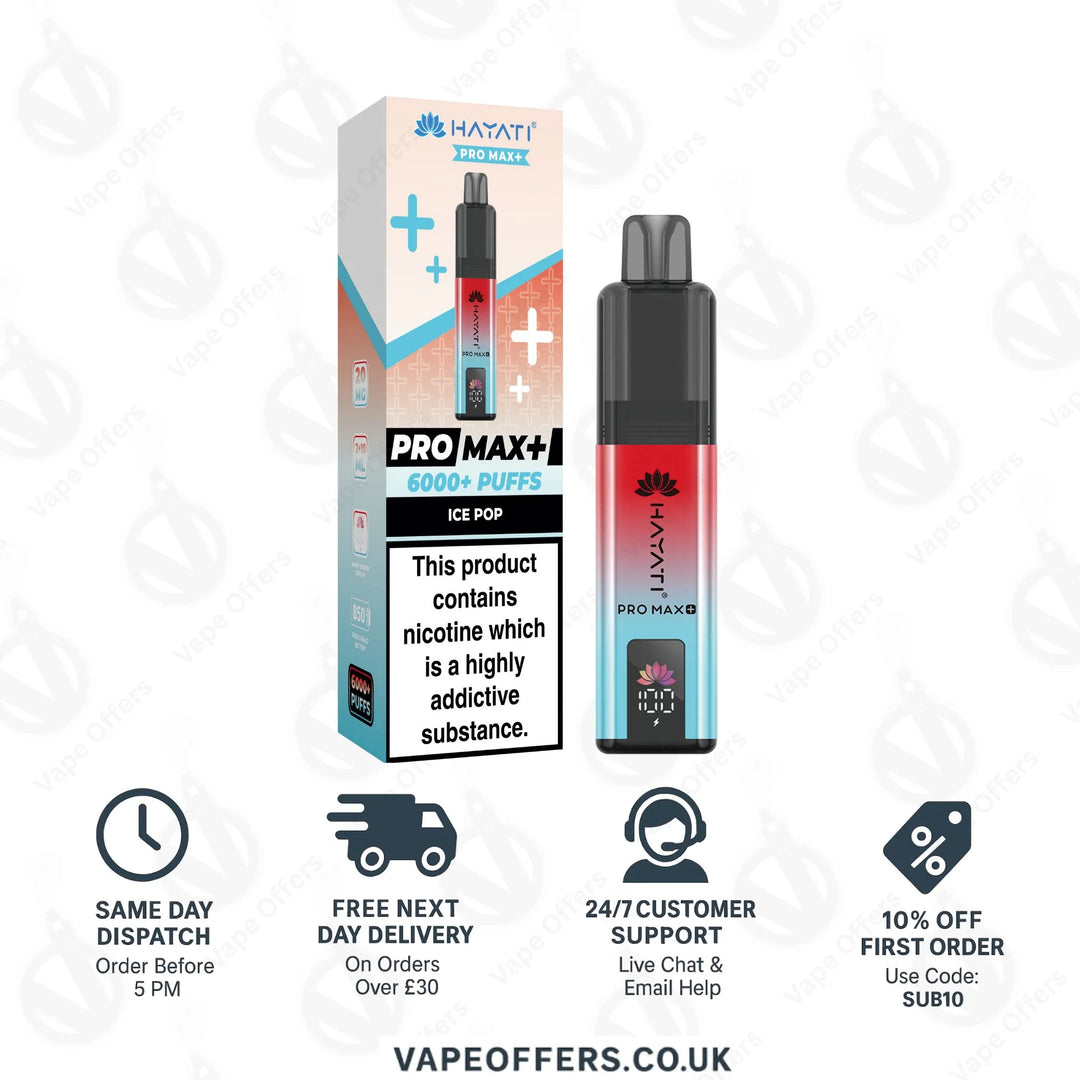 Hayati Pro Max Plus 6000 Pod Kit | Box Of 5 For £40