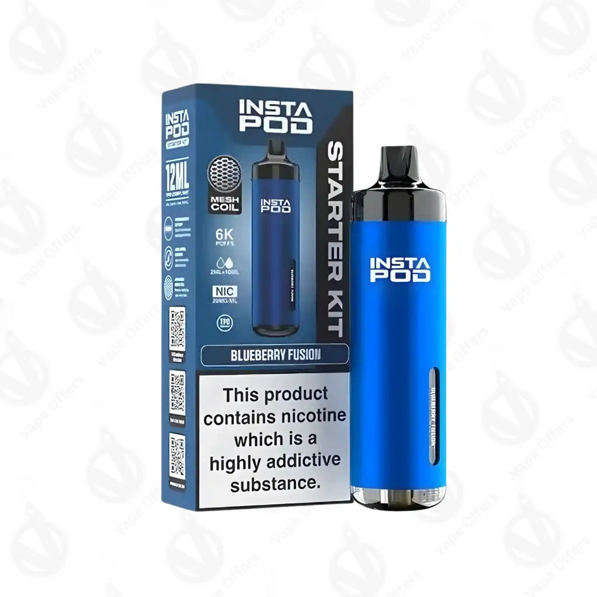 Instapod 6000 Blueberry Fusion Prefilled Pod Vape Kit