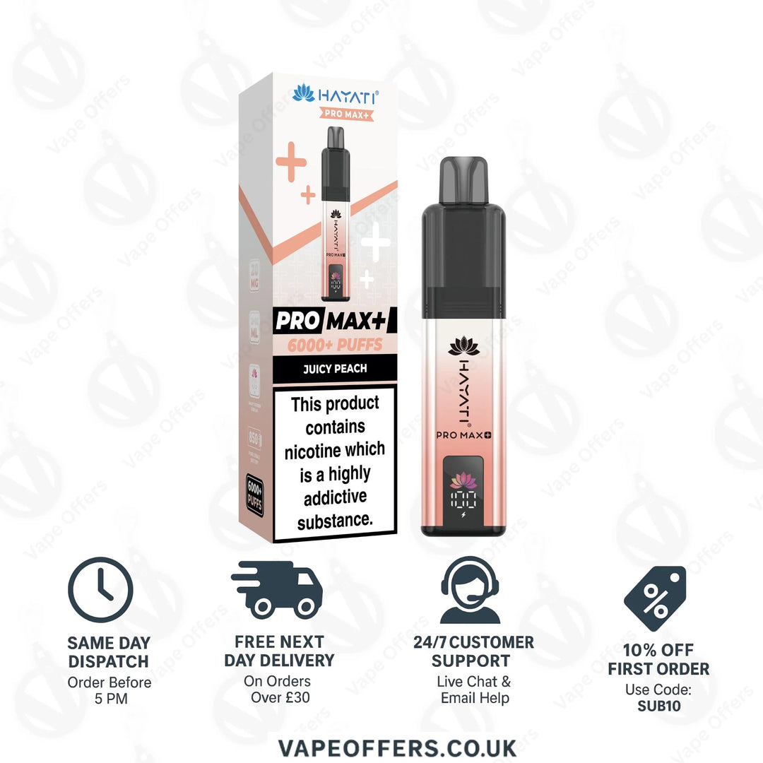 Hayati Pro Max Plus 6000 Pod Kit | Box Of 5 For £40