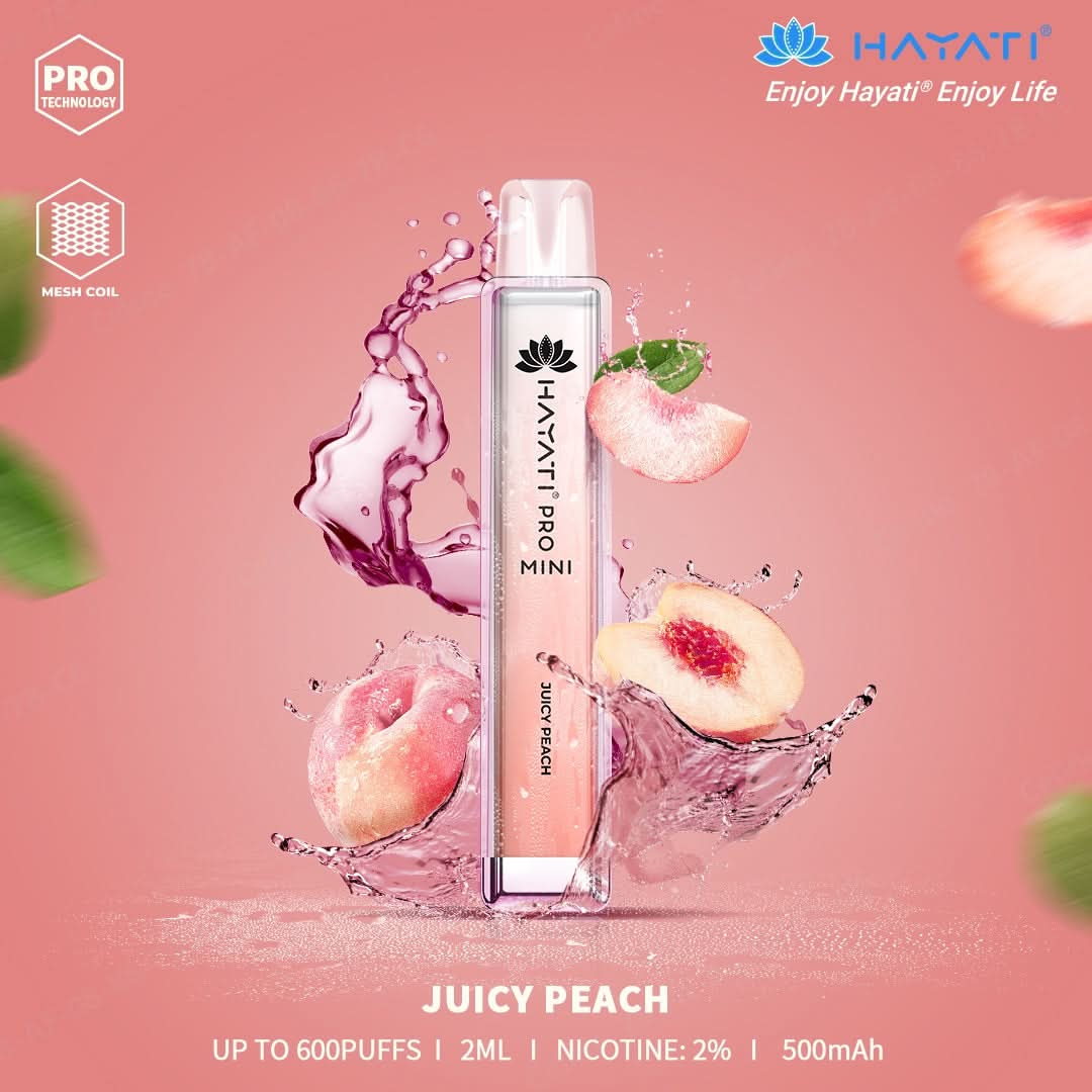 Juicy Peach Hayati Pro Mini 600 Puffs