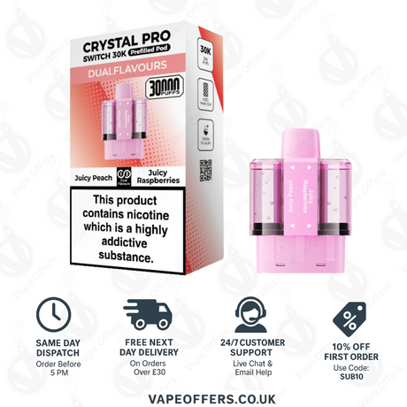 Crystal Pro Switch 30k Prefille | Replacement Pods | 5 for £35