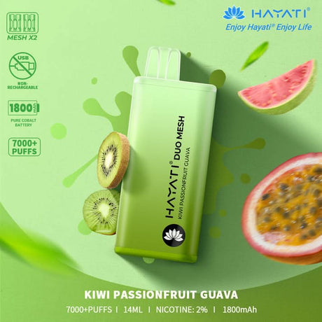 Hayati Duo Mesh 7000 Puffs Vape Box Deal