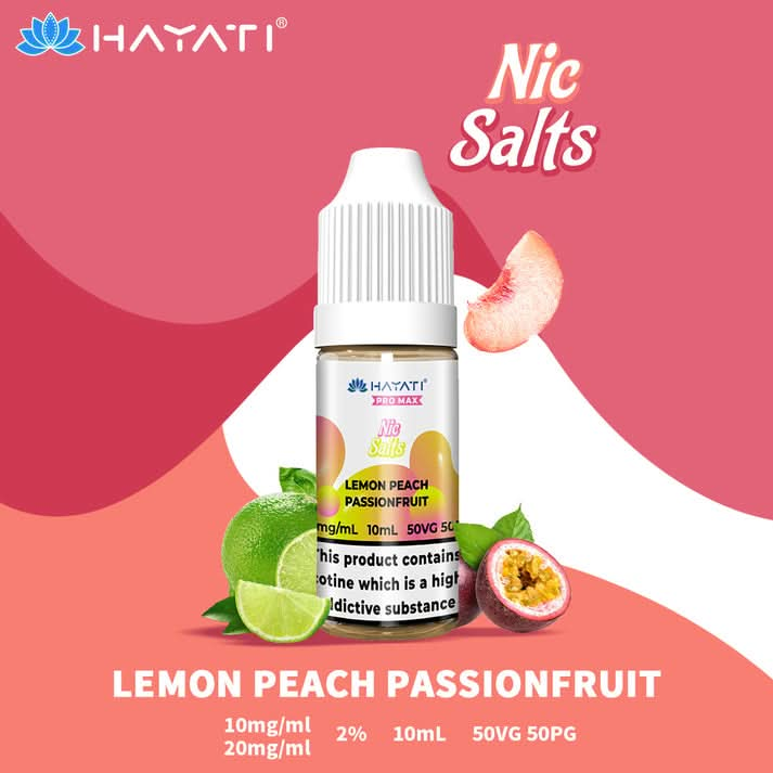 Hayati Pro Max Nic Salt - Lemon Peach Passionfruit