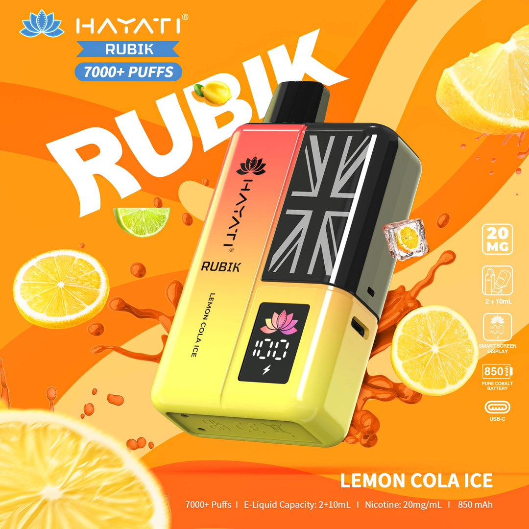 Hayati Rubik 7000 Puffs - Lemon Cola Ice 