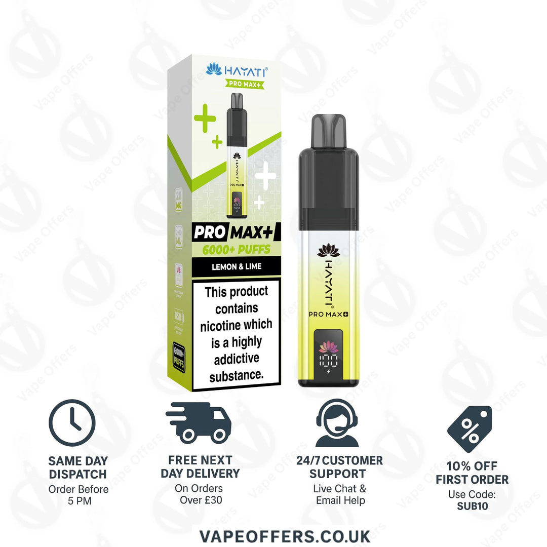 Hayati Pro Max Plus 6000 Pod Kit | Box Of 5 For £40