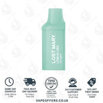 Load image into Gallery viewer, Lemon Lime Lost Mary BM600 Prefilled Pod
