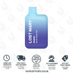 Load image into Gallery viewer, Lost Mary BM600 Prefilled Pod Vape Kit Blue Razz Ice
