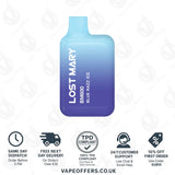 Lost Mary BM600 Prefilled Pod Vape Kit Blue Razz Ice