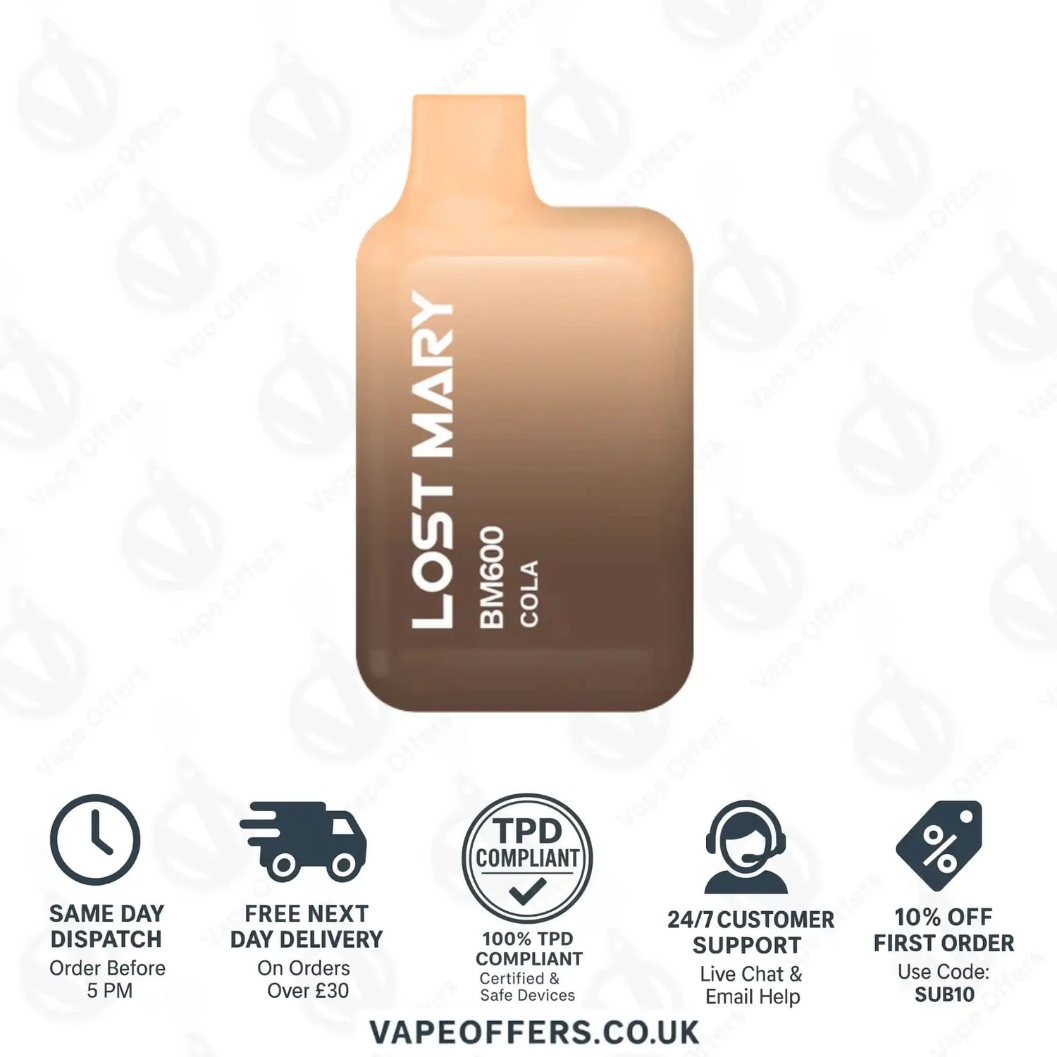 Lost Mary BM600 Prefilled Pod Vape Kit Cola 