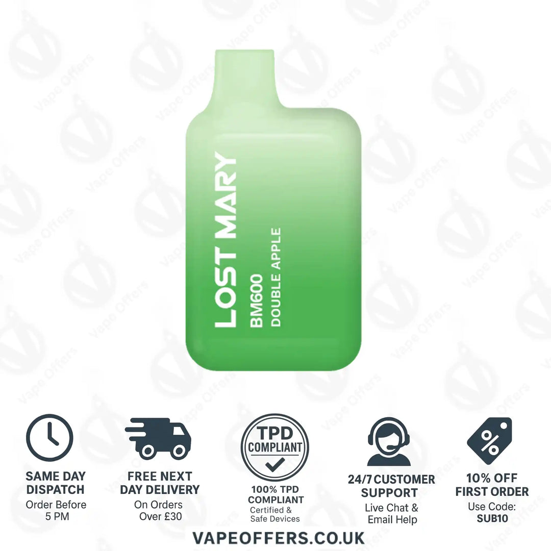 Lost Mary BM600 Prefilled Pod Vape Kit Double Apple