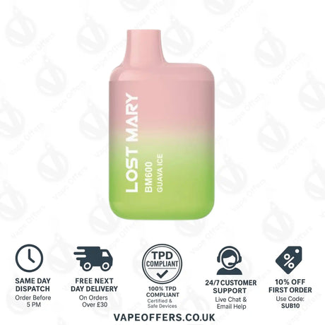 Lost Mary BM600 Prefilled Pod Vape Kit Guava Ice
