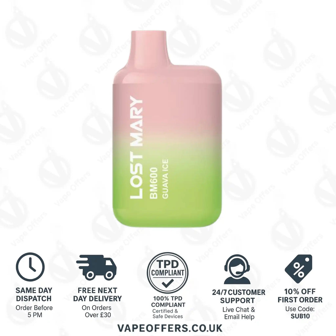 Lost Mary BM600 Prefilled Pod Vape Kit Guava Ice