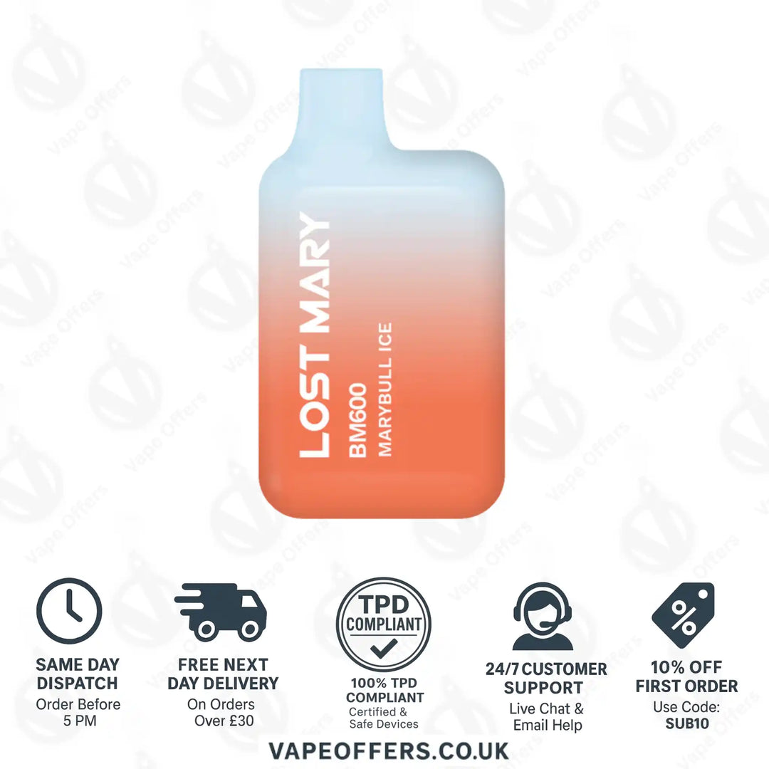 Lost Mary BM600 Prefilled Pod Vape Kit Marybull Ice
