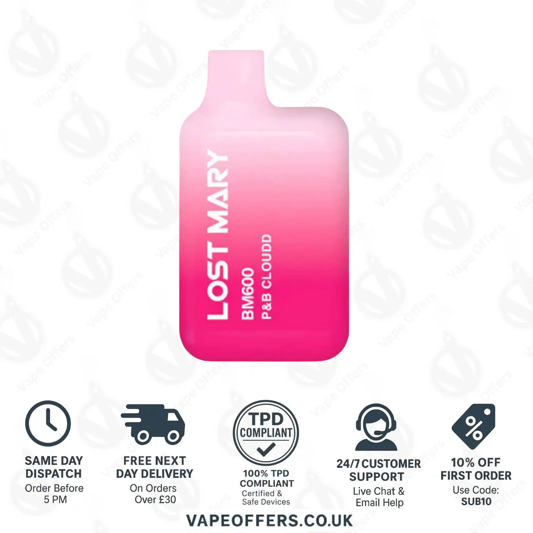 Lost Mary BM600 Prefilled Pod Vape Kit P&B Cloudd