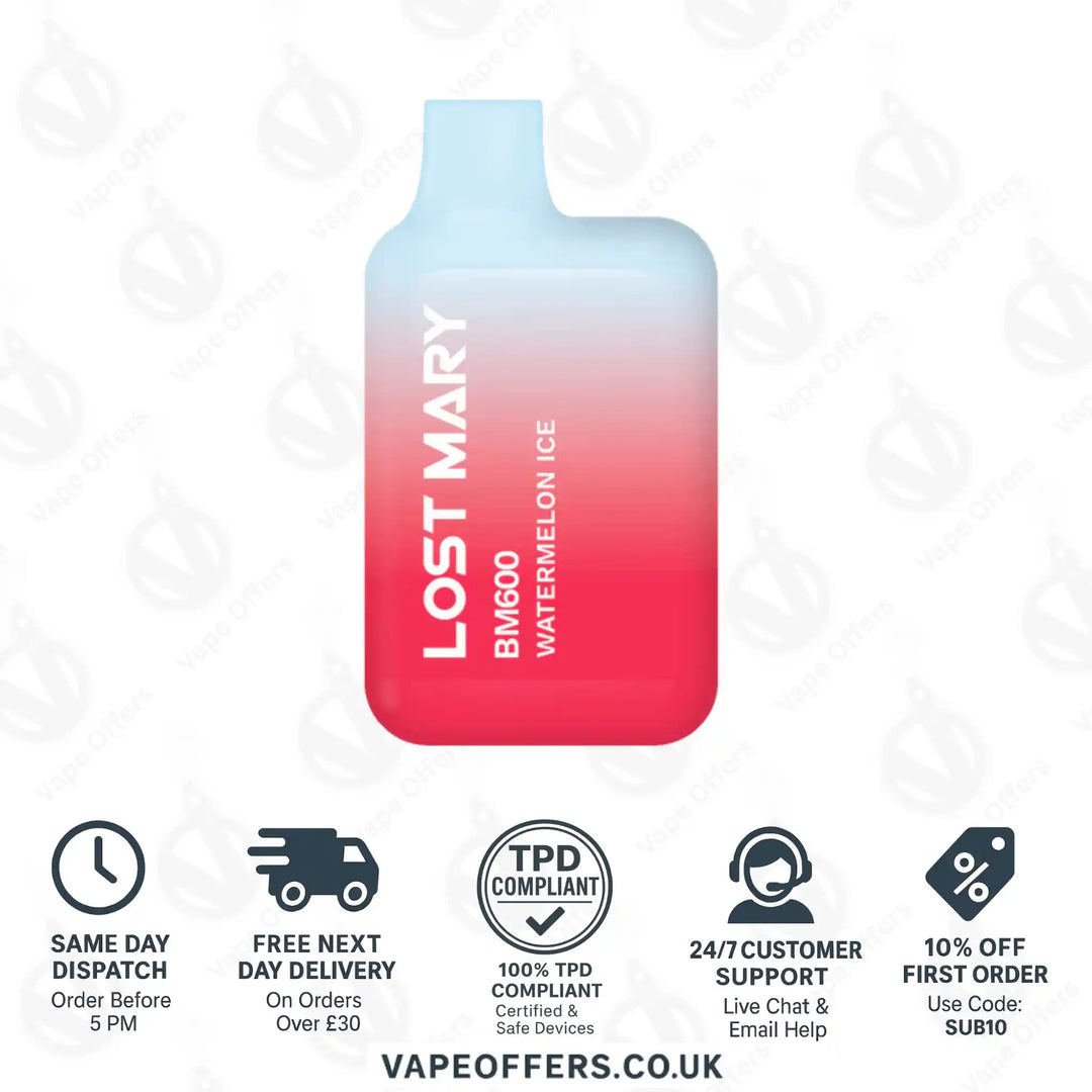 Lost Mary BM600 Prefilled Pod Vape Kit Watermelon Ice