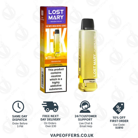 Lost Mary Nera Fullview Prefilled Pod - Banana Ice