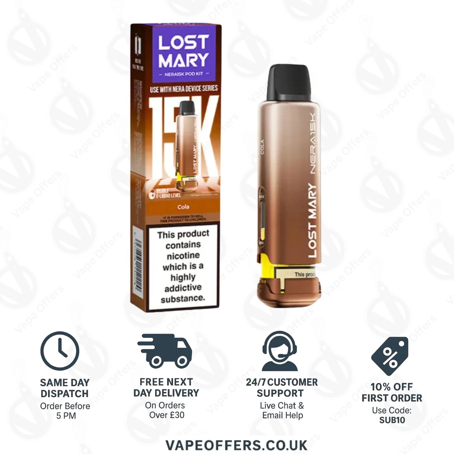 Lost Mary Nera Fullview Prefilled Pod - Cola 