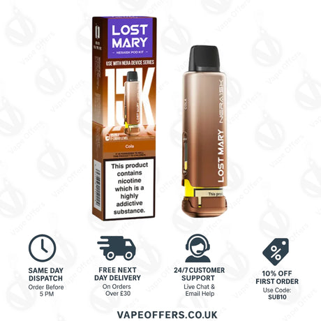 Lost Mary Nera Fullview Prefilled Pod - Cola