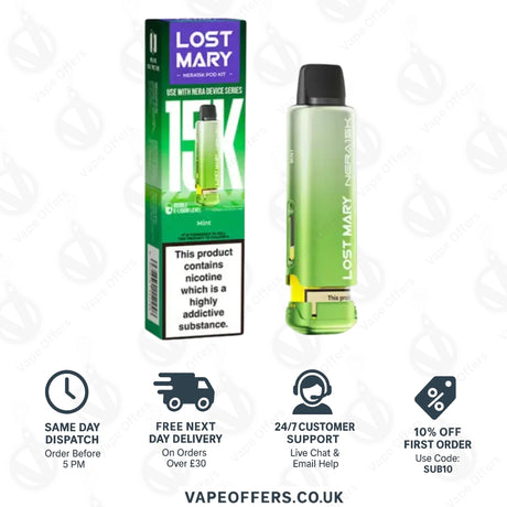 Lost Mary Nera Fullview Prefilled Pod - Mint