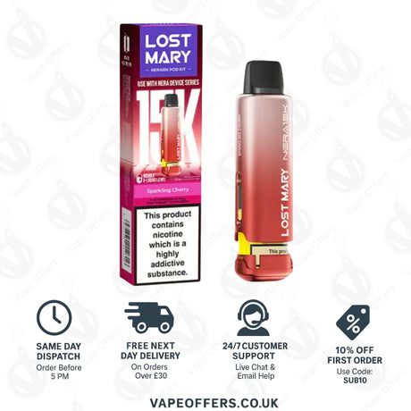 Lost Mary Nera Fullview Prefilled Pod - Sparkling Cherry