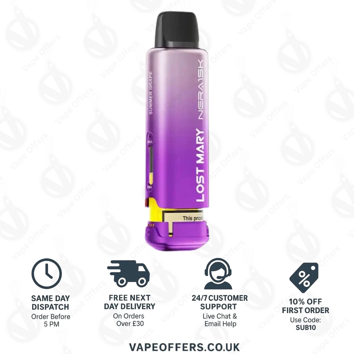 Lost Mary Nera Fullview Prefilled Pod - Summer Grape 