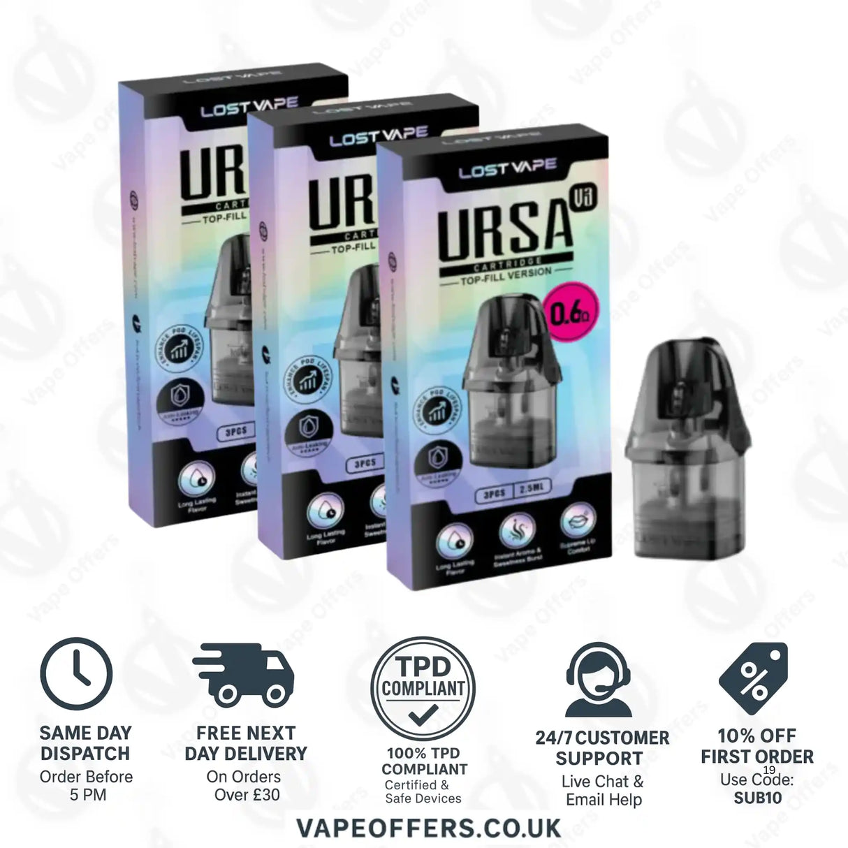Lost Vape Ursa Replacement Pods 
