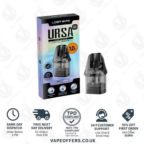 Lost Vape Ursa Replacement Pods 1.0ohm V3