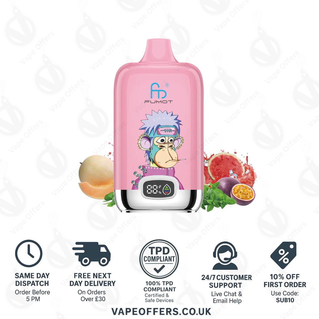 Love 66 Fumot Digital Box 12000 Puffs Vape