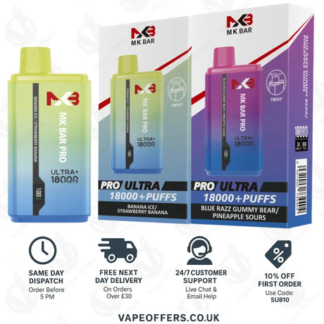 MK Bar Pro Ultra Plus 18000 Vape