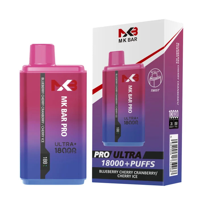 MK Bar Pro Ultra + 18000 - Blueberry Cherry Cranberry - Cherry Ice