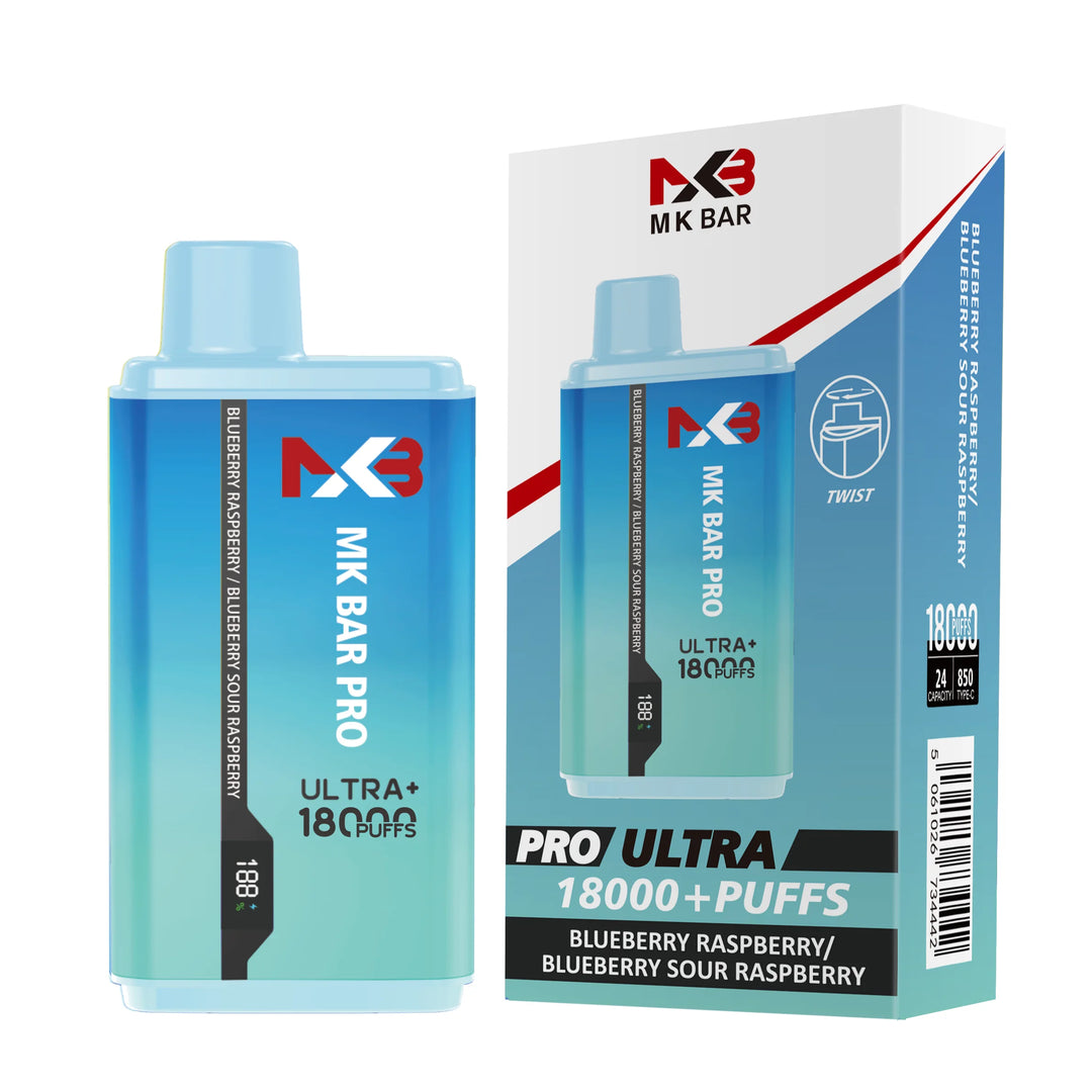 MK Bar Pro Ultra + 18000 - Blueberry Raspberry - Blueberry Sour Raspberry
