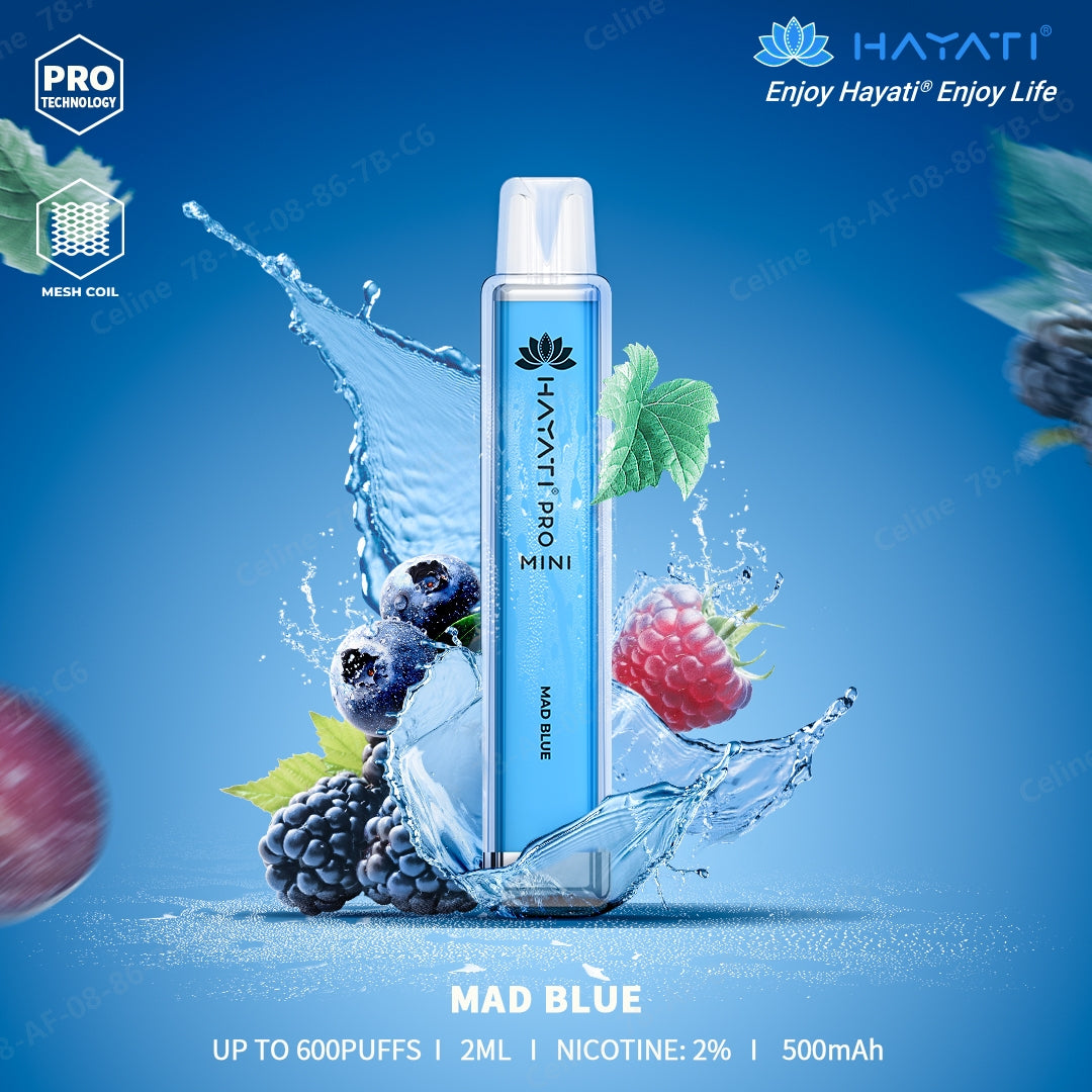 Mad Blue  Hayati Pro Mini 600 Puffs