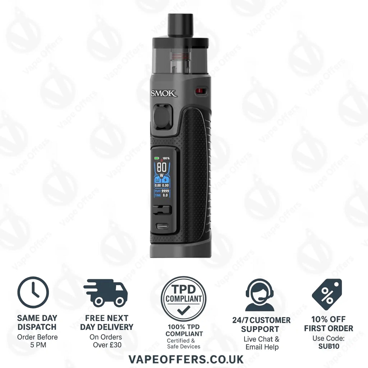 Smok Rpm 5 Pro Pod Vape Kit - Matte Gun Metal 