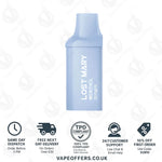 Load image into Gallery viewer, Menthol Lost Mary BM600 Prefilled Pod
