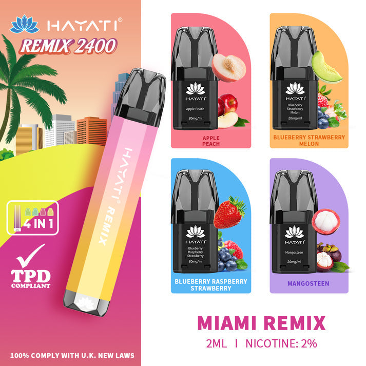 Hayati Remix 2400 Vape Kit - Miami Remix